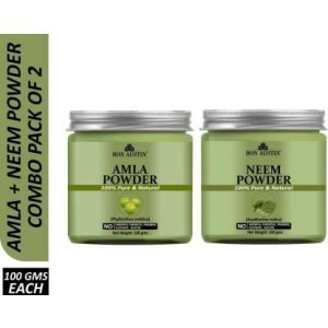Bon Austin Amla Powder & Neem Face Mask Powder (Pack Of 2)
