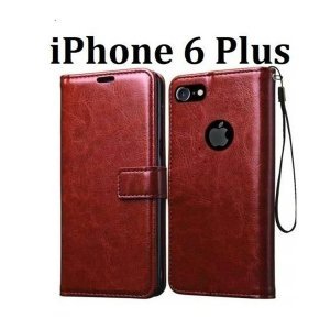Apple iphone 6 Plus Flip Cover Magnetic Leather Wallet Case (PI-2237521)