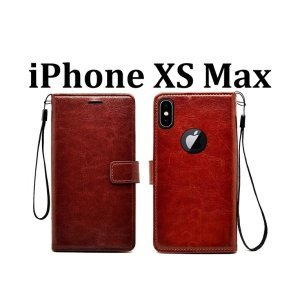 Apple iphone Xs Max Flip Cover Magnetic Leather Wallet Case (PI-2237510)