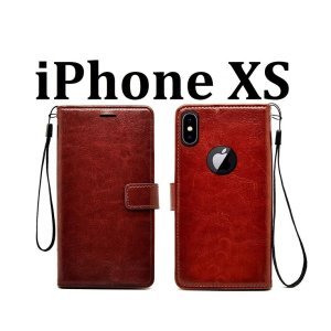 Cover For Apple iphone XS Flip Cover Magnetic Leather Wallet Case (PI-2237511)
