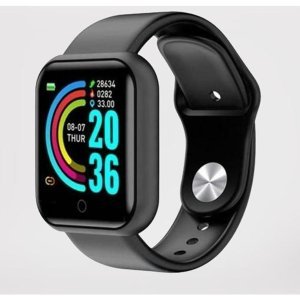 D20 Bluetooth Wireless Smart Watch Fitness Band (Black) (PI-2360746)