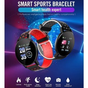 Digital Smartwatch Bluetooth Connect Fitness ID119 Plus Activity Tracker Smart Watch for Men Women and Kids (Multicolour) (PI-2377655)