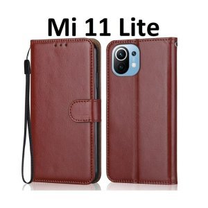 Mi 11 Lite Flip Cover Magnetic Leather Wallet Case (PI-2242556)