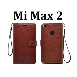 Mi Max 2 Flip Cover Magnetic Leather Wallet Case (PI-2242554)